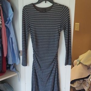 Grey stripe dress